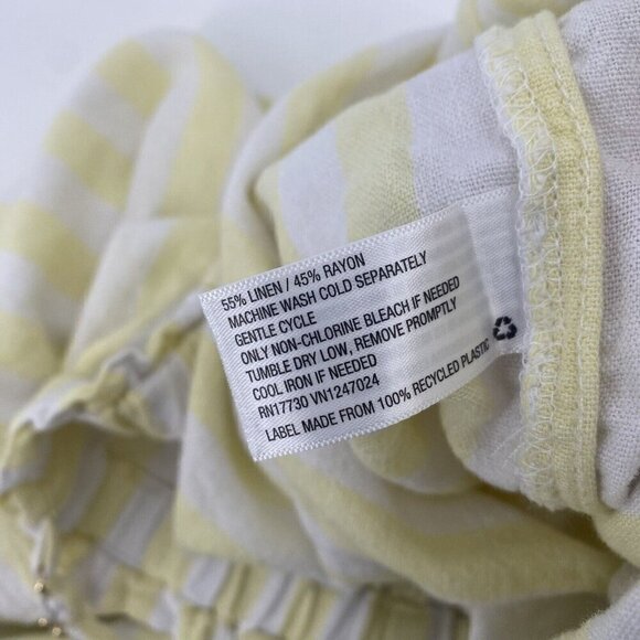 Stoney Clover Ln X Target Size Large Yellow White Stripe Linen Blend Jumpsuit - Picture 12 of 12